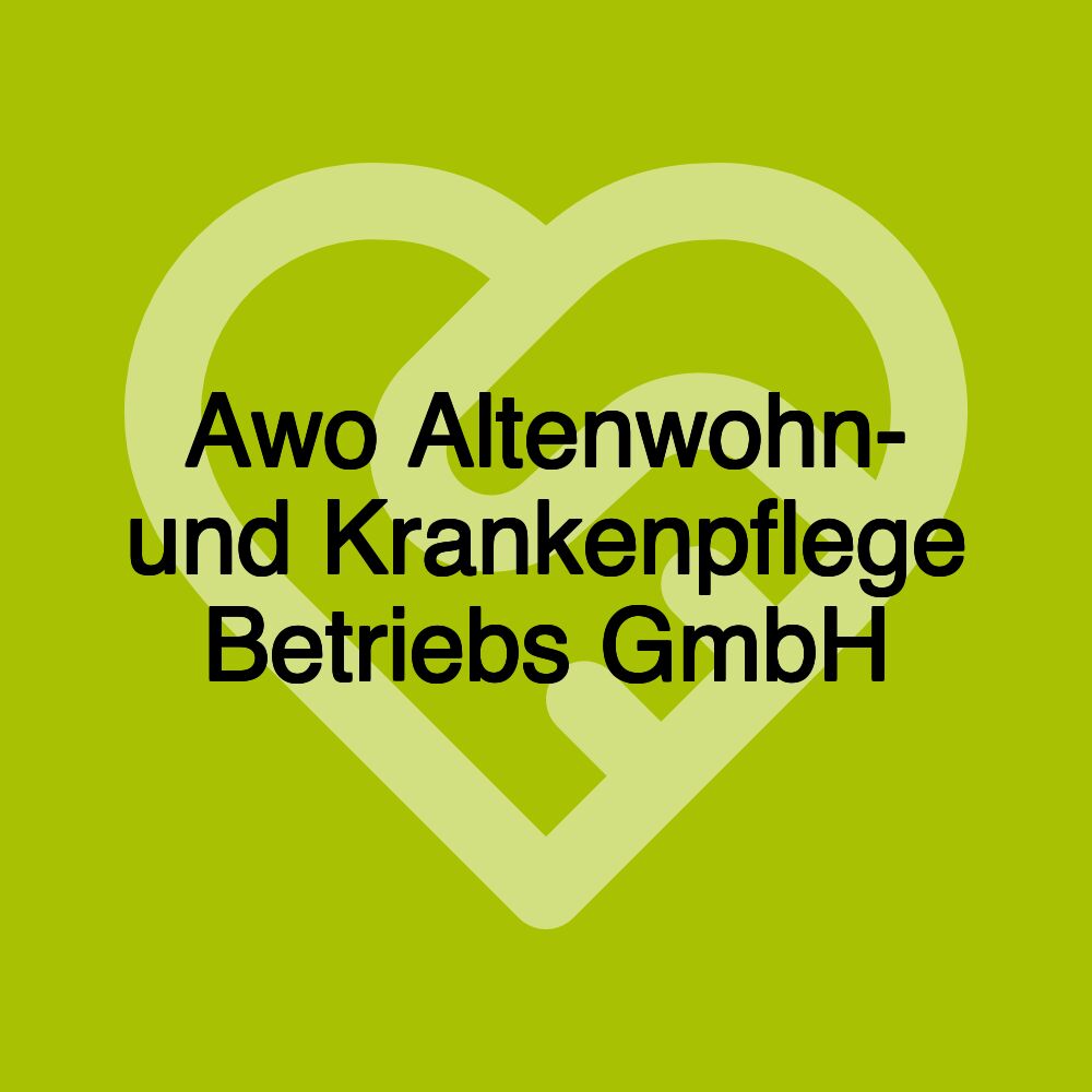 Awo Altenwohn- und Krankenpflege Betriebs GmbH