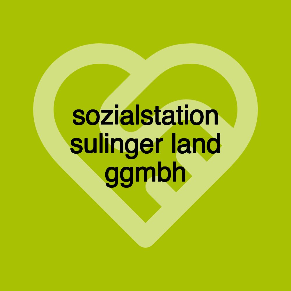 sozialstation sulinger land ggmbh